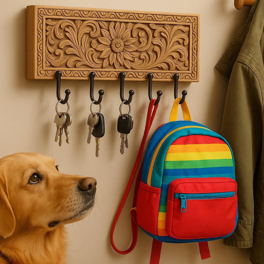 Oak Leaf Wooden Table - Modern Plant Design