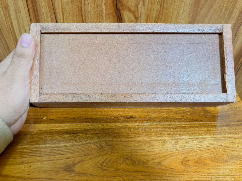 Unique Handcrafted Wooden Serving Tray: Boho Floral 3 Ceramic Tiles tray ( size available)