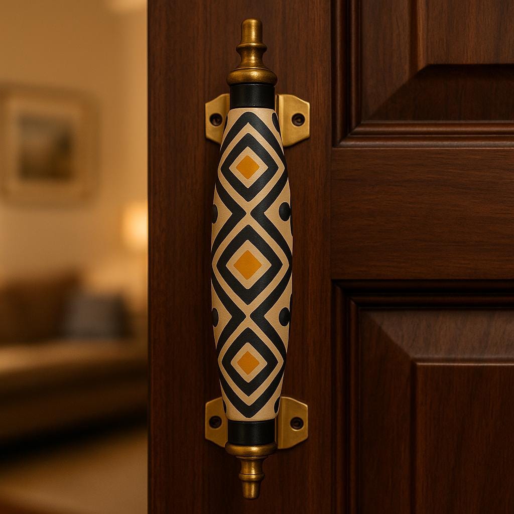 Orange Accent Drawer Pulls