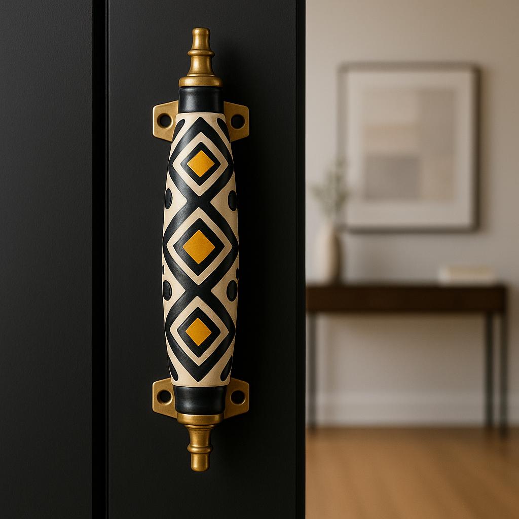 Orange Accent Drawer Pulls