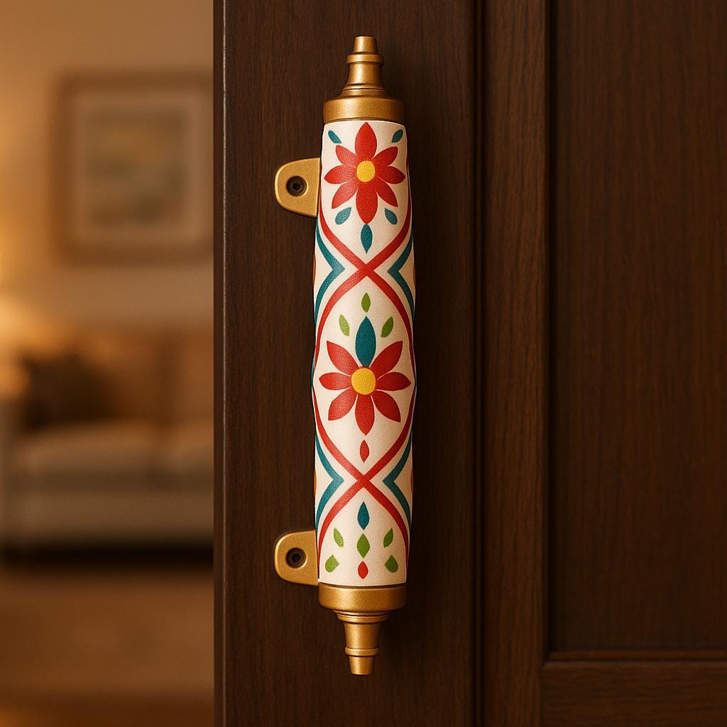 Royal Red Floral Cabinet Pulls