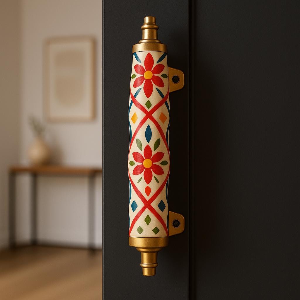 Royal Red Floral Cabinet Pulls