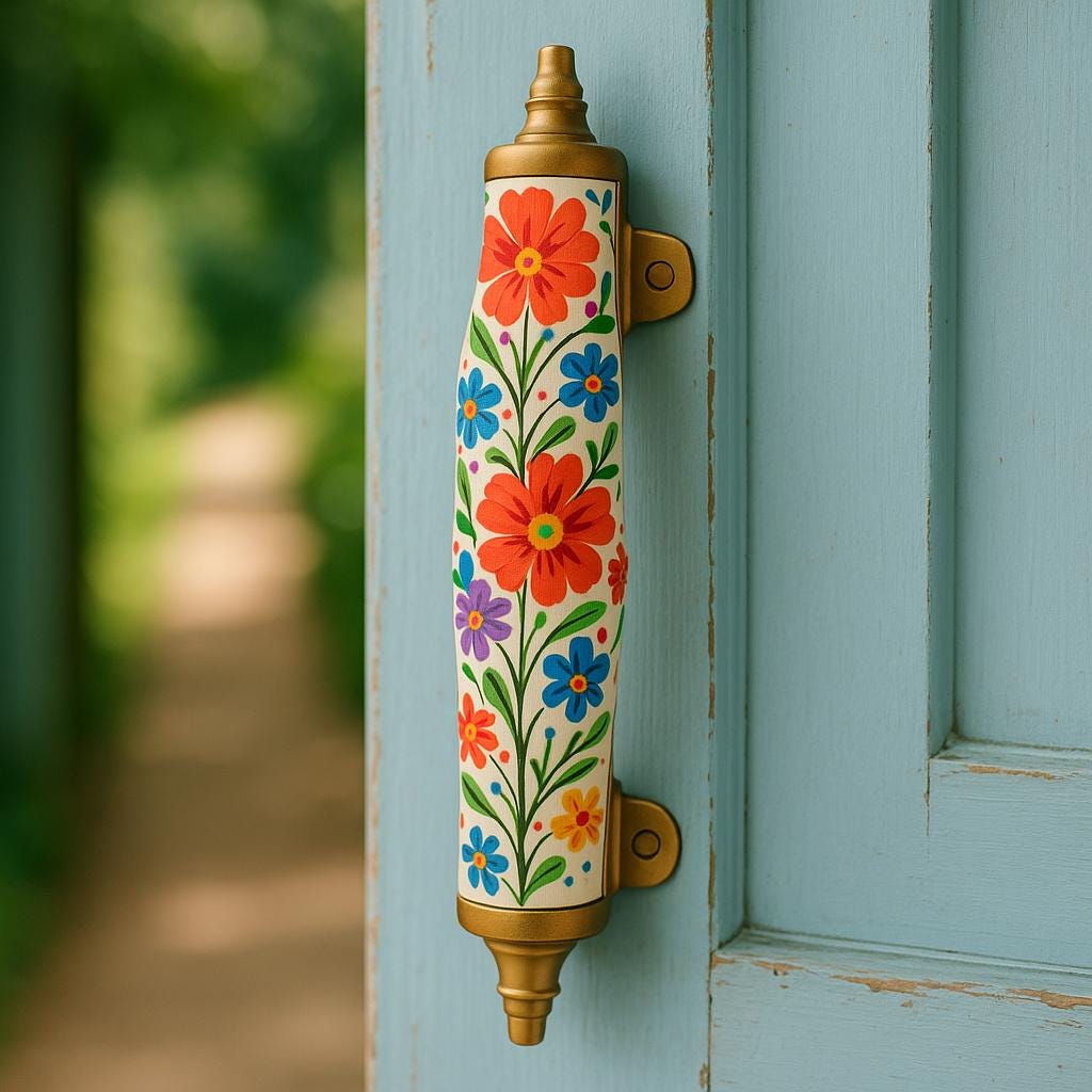 Boho Floral Cabinet Handles