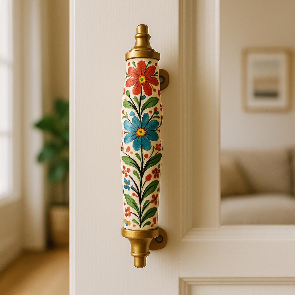 Vibrant Floral Drawer Pulls