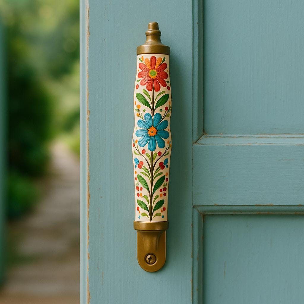 Vibrant Floral Drawer Pulls