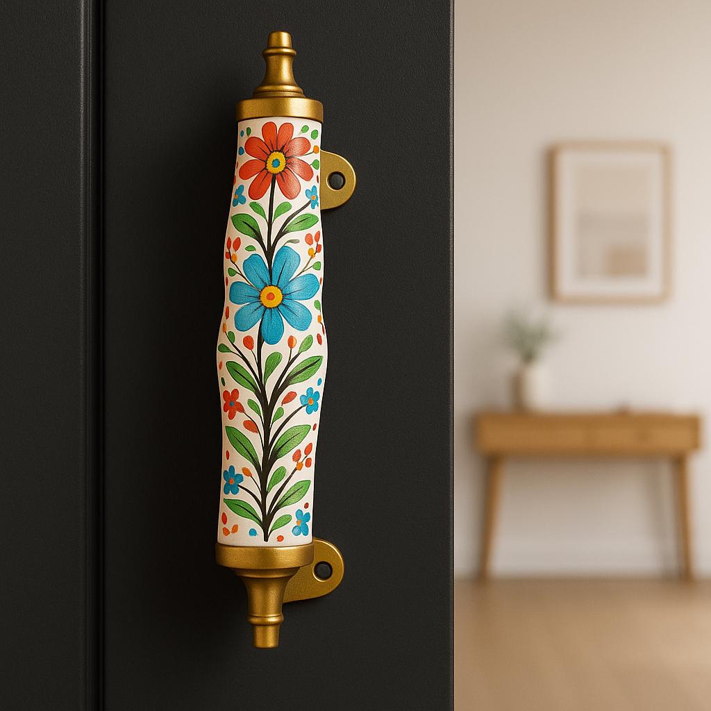 Vibrant Floral Drawer Pulls