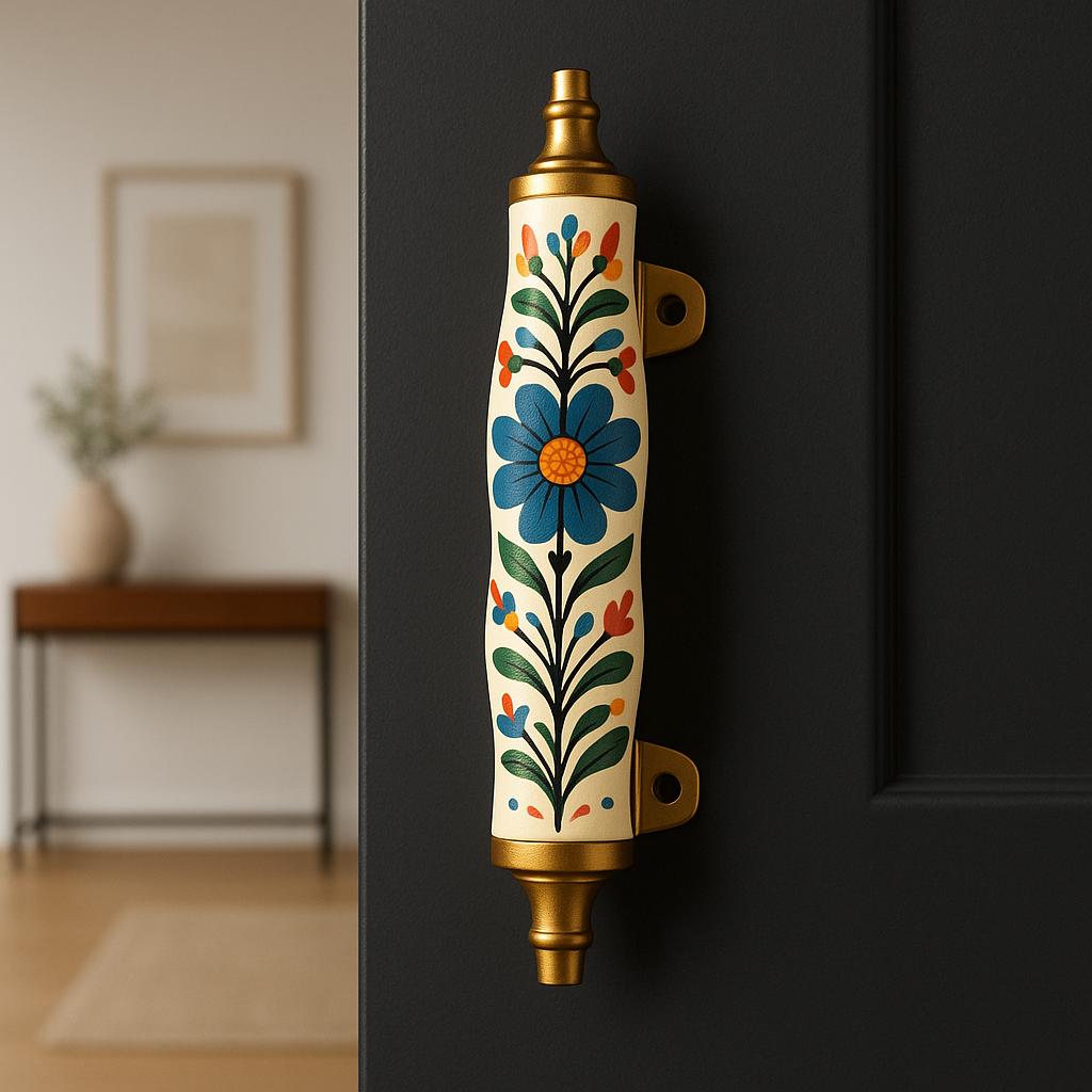 Boho Floral Cabinet Handles Set