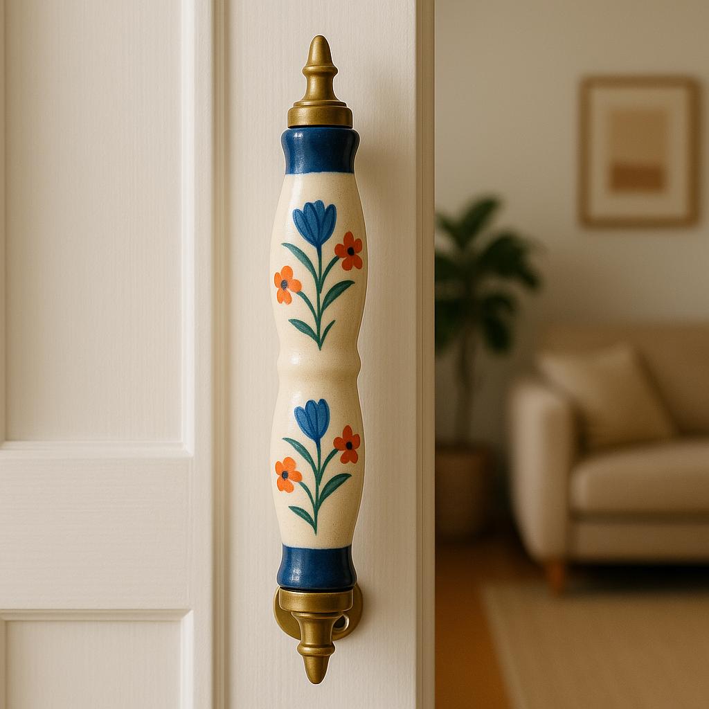 Floral Ceramic Cabinet Pulls