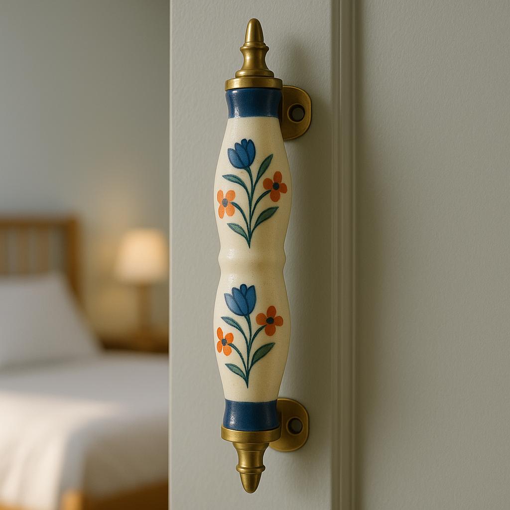 Floral Ceramic Cabinet Pulls