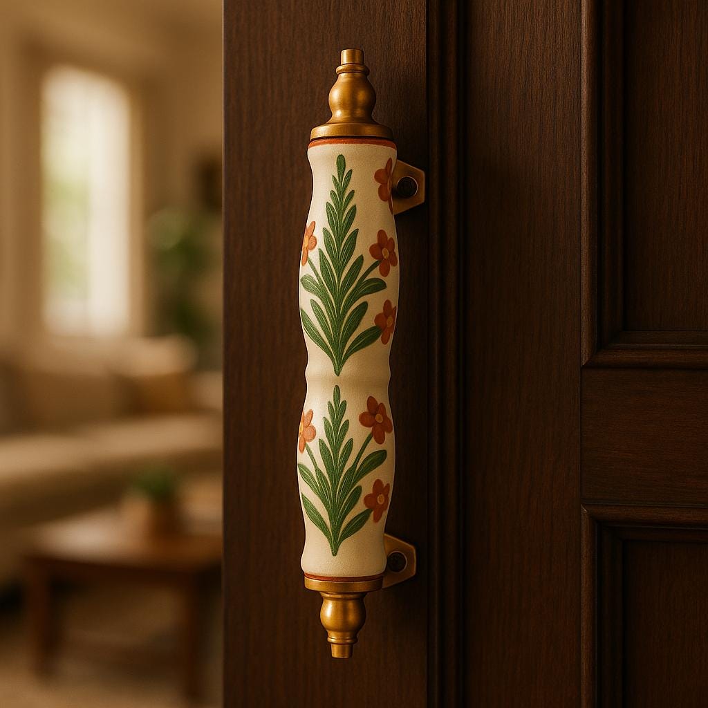 Vintage Floral Cabinet Pulls
