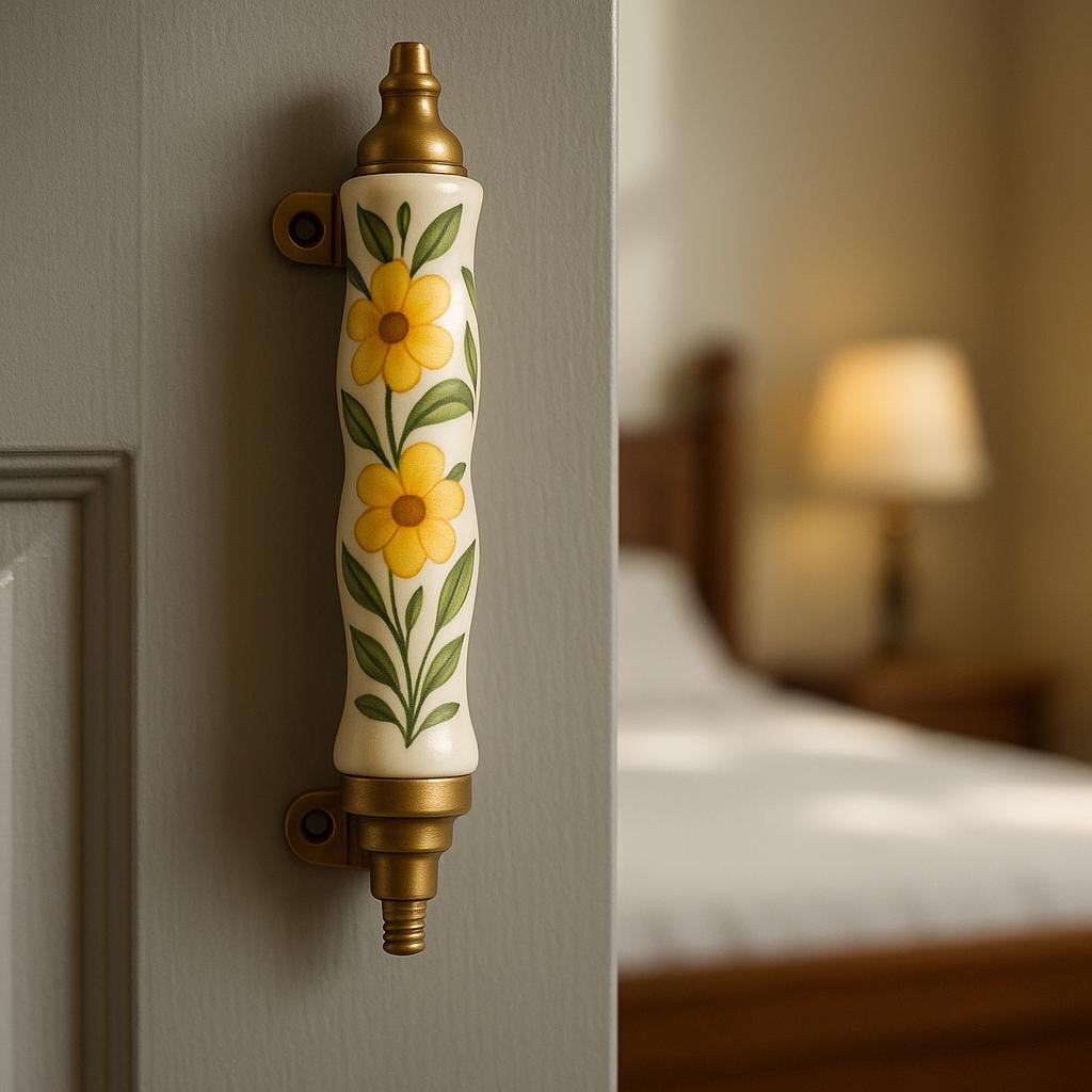 Hand-Painted Floral Drawer Pulls