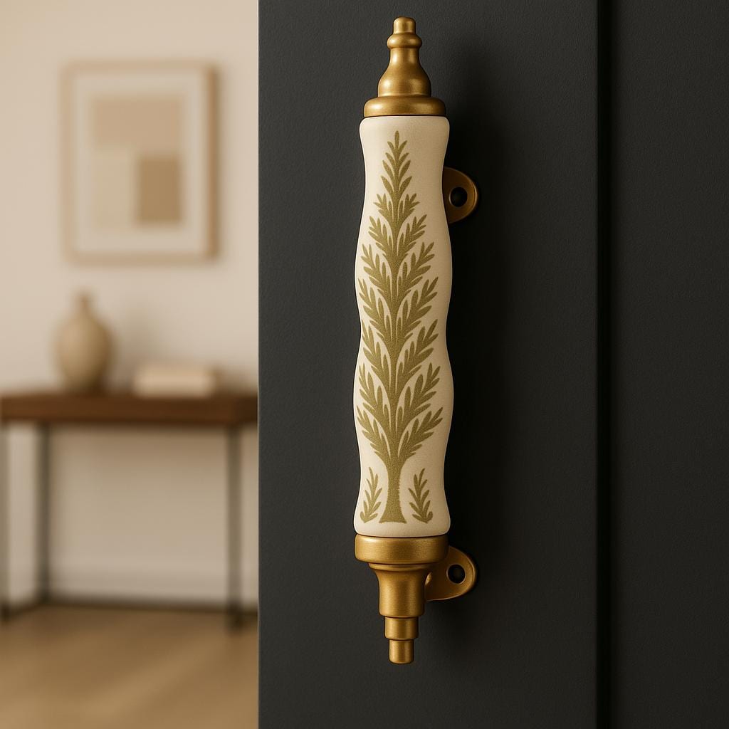 Elegant Leaf Curtain Finials