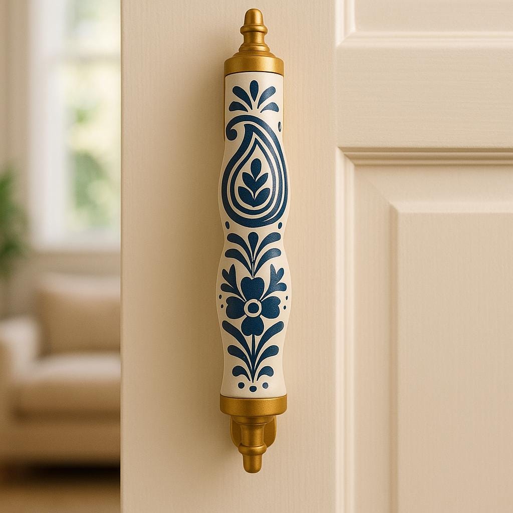Leaf Motif Gold Cabinet Pulls