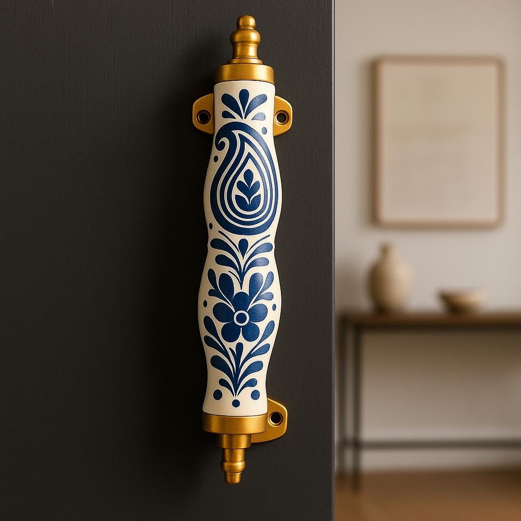 Leaf Motif Gold Cabinet Pulls