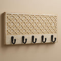Wooden Wall Key Holder - 6 Hooks Boho