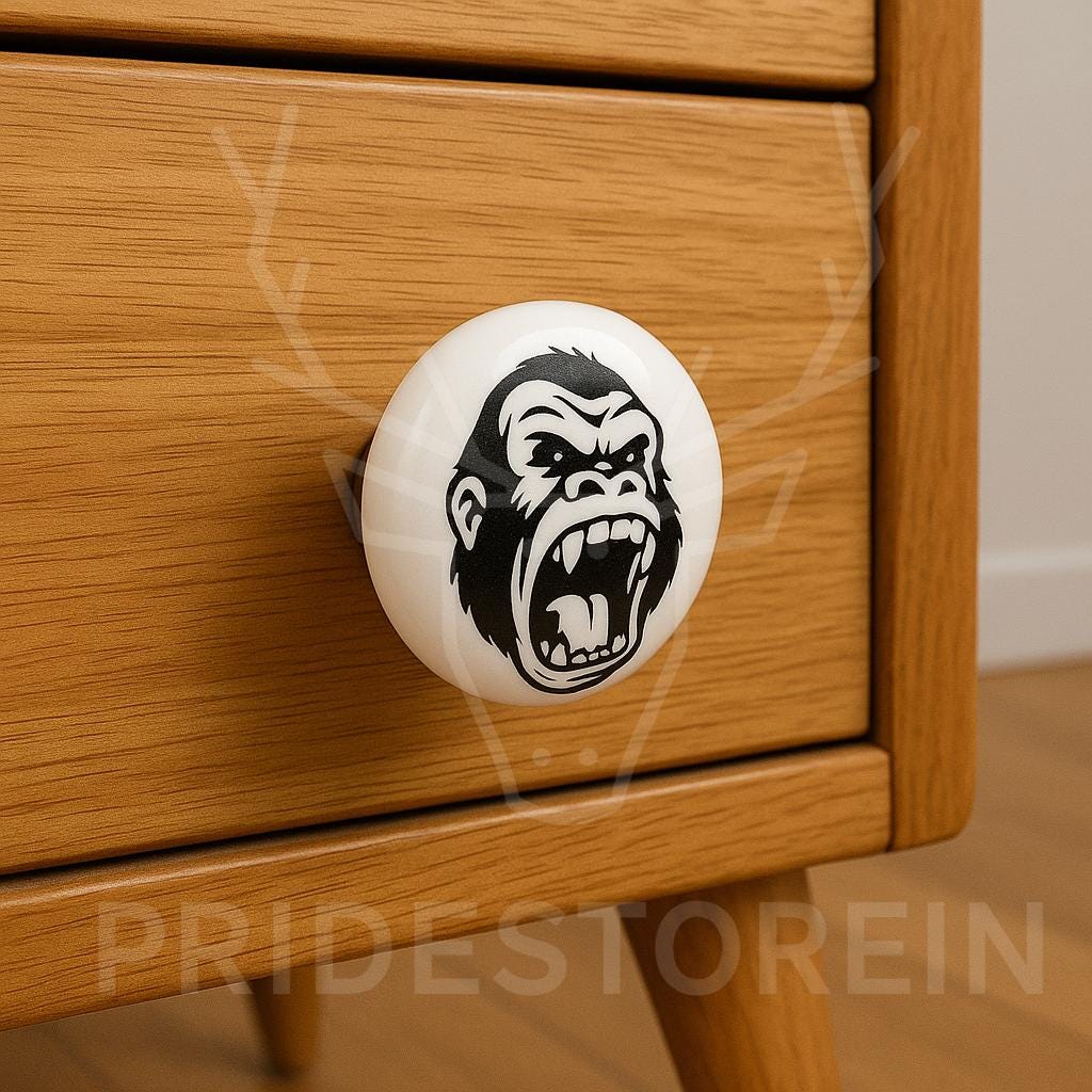 Bold Animal Print Drawer Knobs