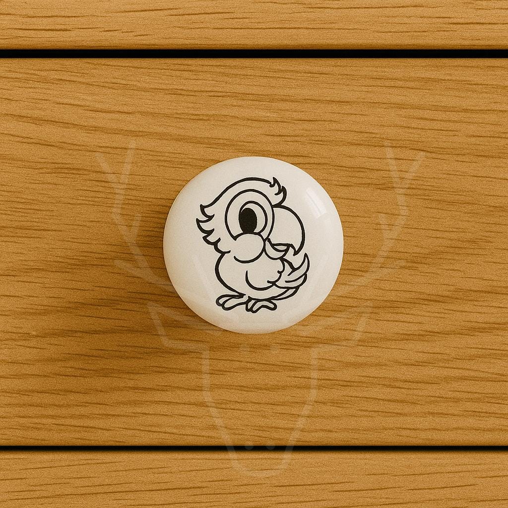 Cute Parrot Knobs for Kids
