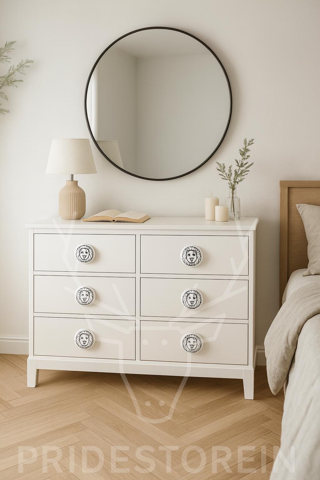 Cute Lion Knobs for Kids Rooms