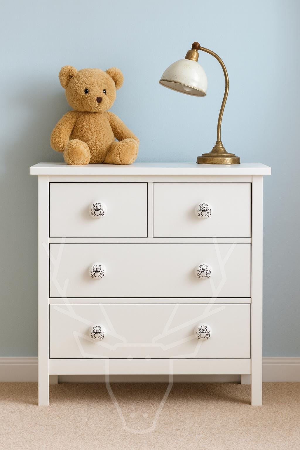 Cute Bear Knobs for Kids Rooms