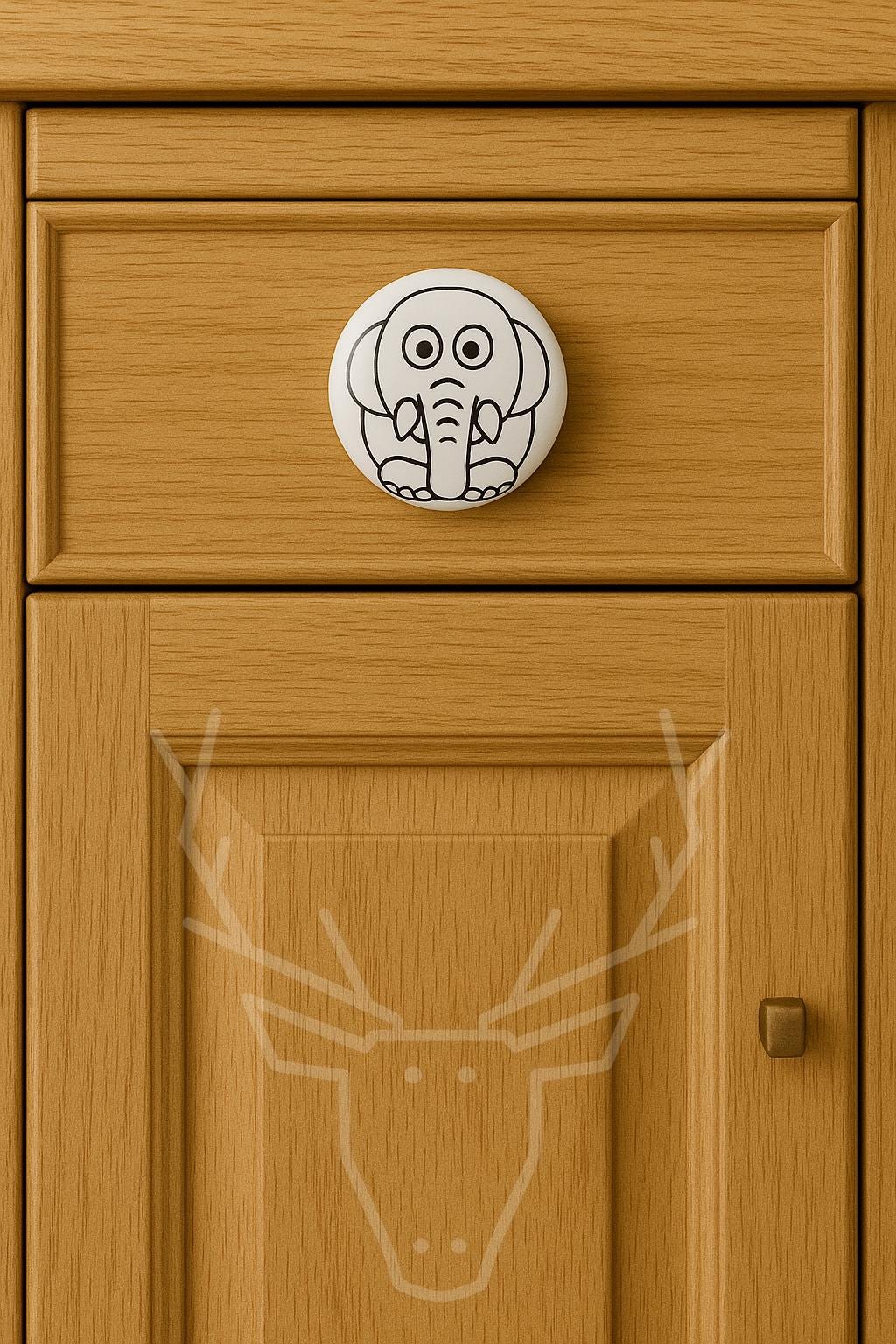 Cute Elephant Drawer Knob