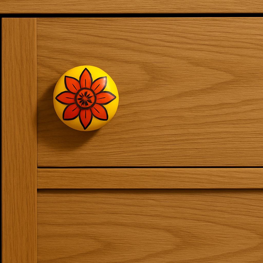 Sunflower Cabinet Knobs Unique