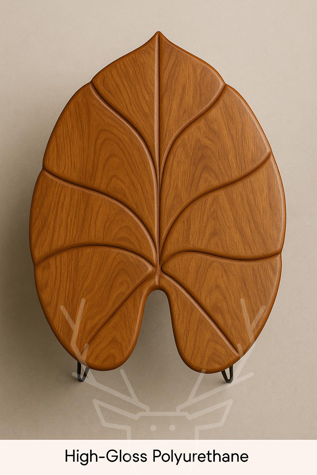 Alocasia Leaf Wooden Table - Elephant Ear Design