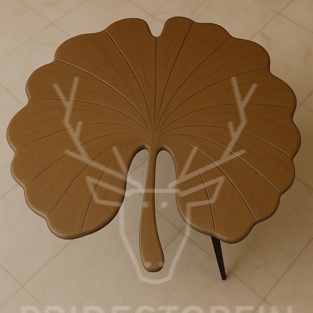 Leaf-Inspired Luxury Coffee Table