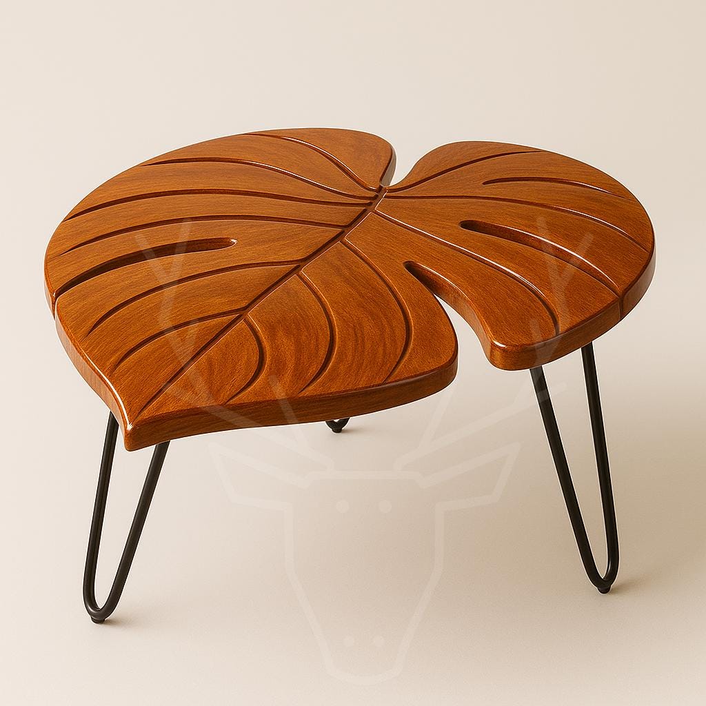 Monstera Leaf Coffee Table