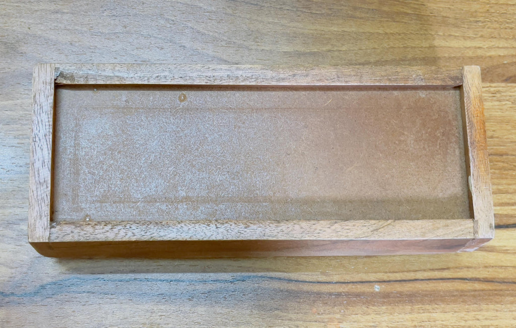 Unique Handcrafted Wooden Serving Tray: Boho Floral 3 Ceramic Tiles tray ( size available)