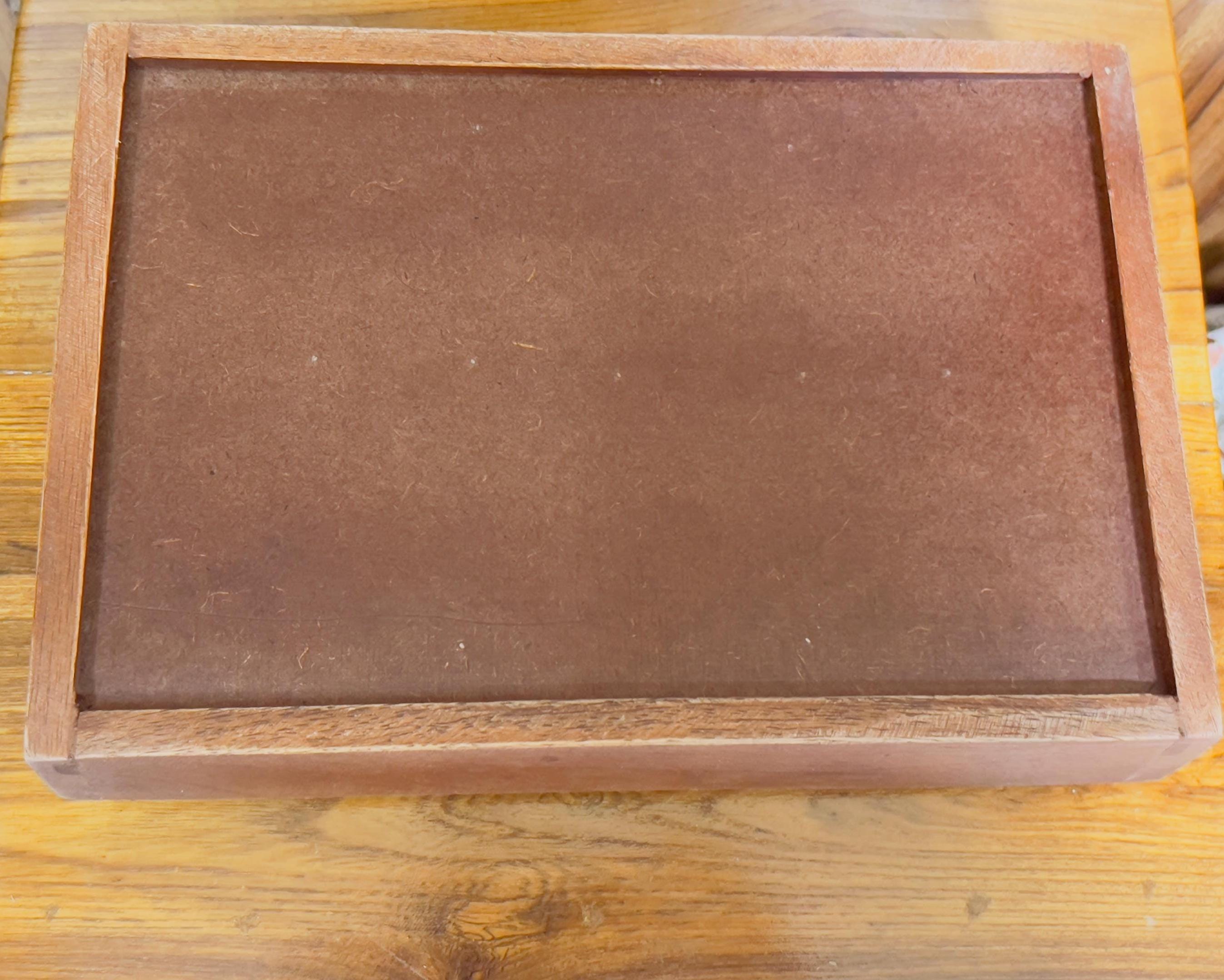 Unique Handcrafted Wooden Serving Tray: Boho Floral 6 Inlay Ceramic Tiles tray ( size available)