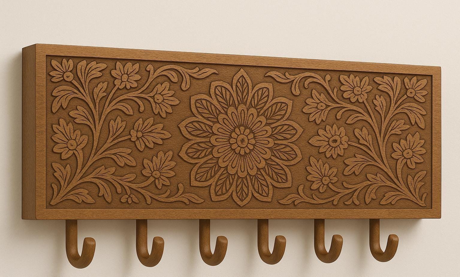 Teak Wood Arch Frame - 4 Piece Set