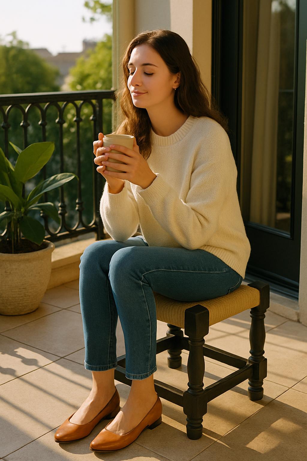 High-Gloss Teak Stool  Accent Corners | Modern Rustic Jute Stool
