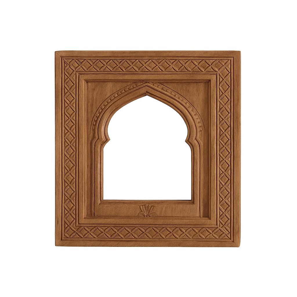 Teak Wood Arch Frame - Traditional Indian Art
