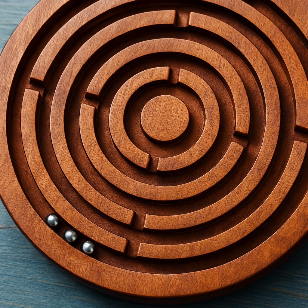 Handmade Wooden Maze Puzzle
