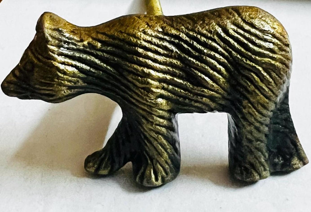 Iron Bear 4 Knob Handmade | Rustic Dresser Pull | Unique Cabinet Hardware for Home Decor