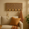 Wooden Wall Key Holder - 5 Hooks Royal