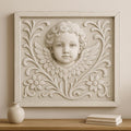 Cherub Wall Panel - Dark Walnut Brown