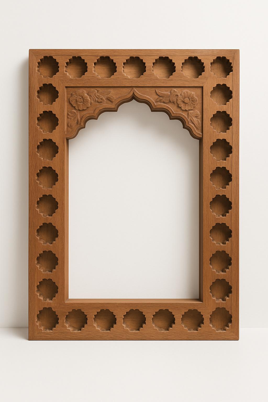 Hand Carved Wooden Frame