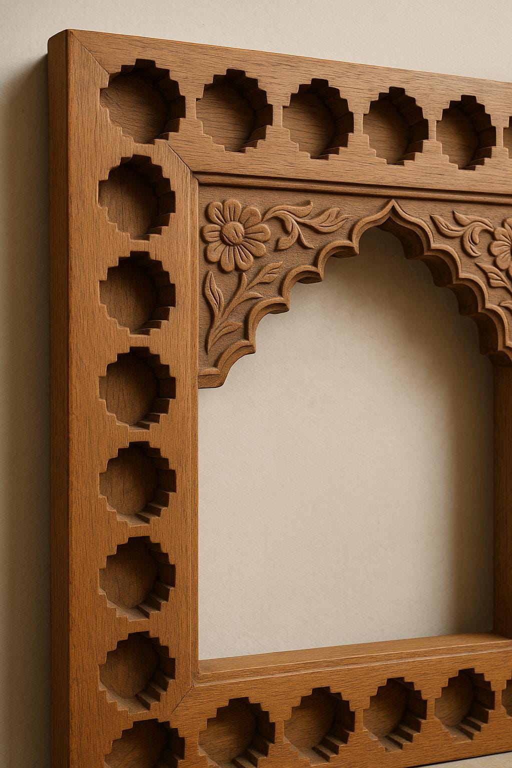 Hand Carved Wooden Frame