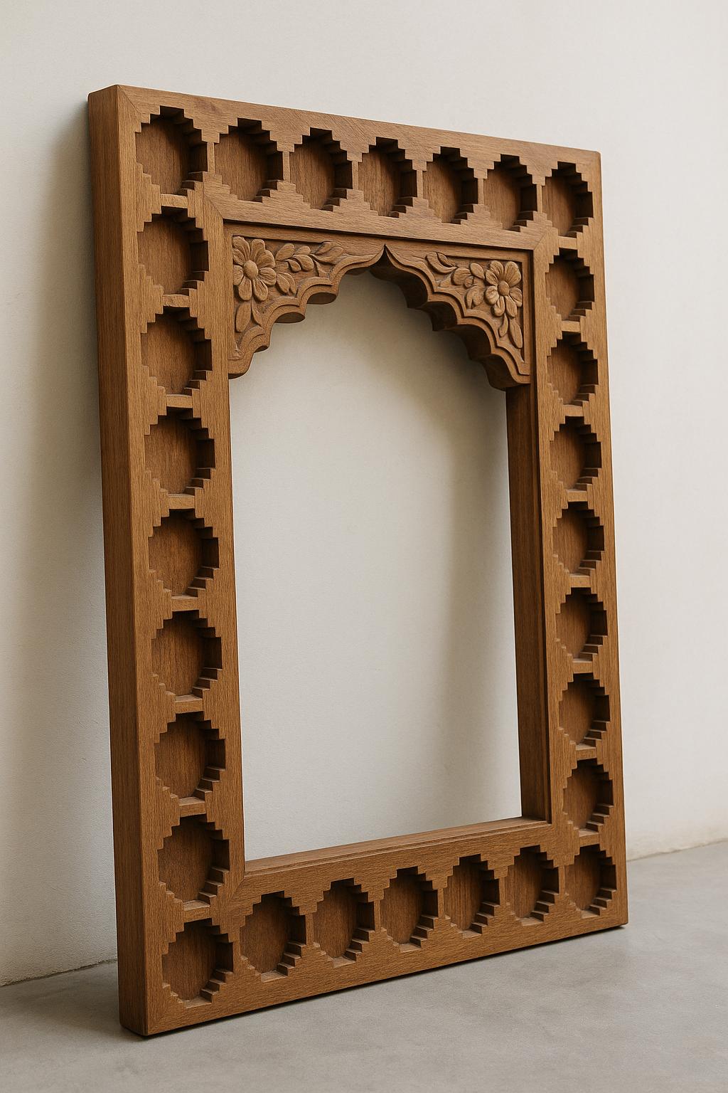 Hand Carved Wooden Frame