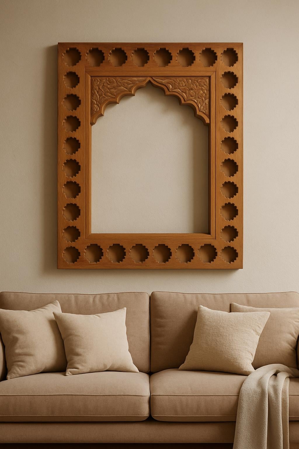 Hand Carved Wooden Frame