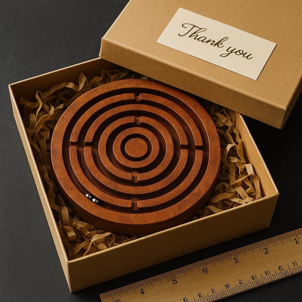 Handmade Wooden Maze Puzzle