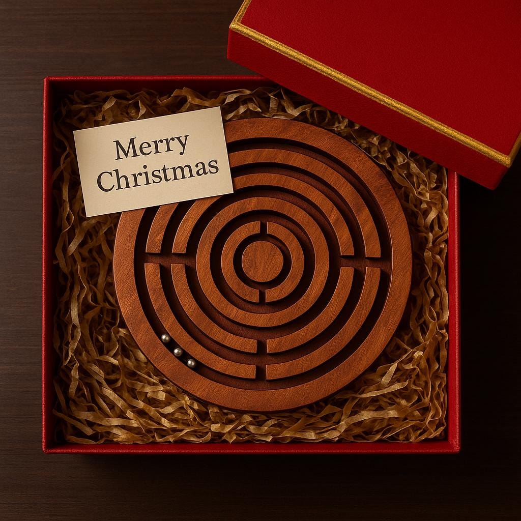 Handmade Wooden Maze Puzzle