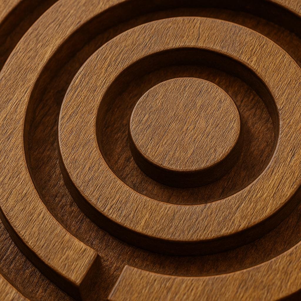 Handmade Wooden Maze Puzzle