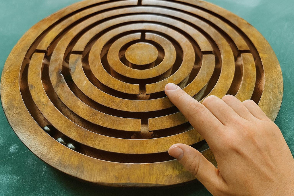 Handmade Wooden Maze Puzzle