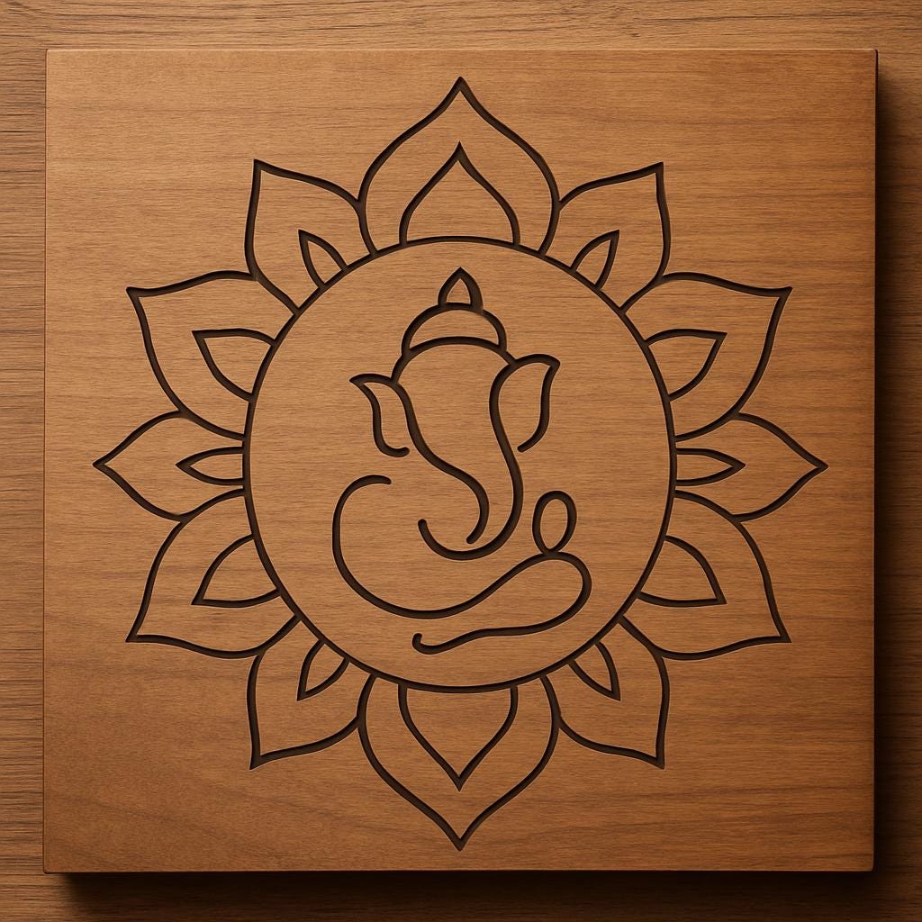 Hindu CNC Wall Art - Ganesh, Shiva, Krishna