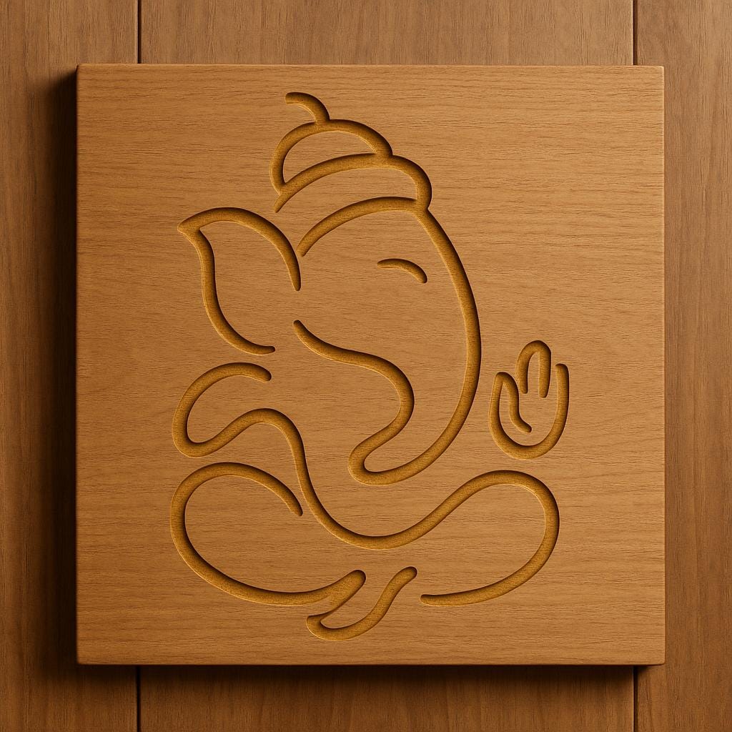 Hindu CNC Wall Art - Ganesh, Shiva, Krishna