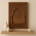 Carved Wooden Jharokha Wall Panel - Boho Distressed Decor