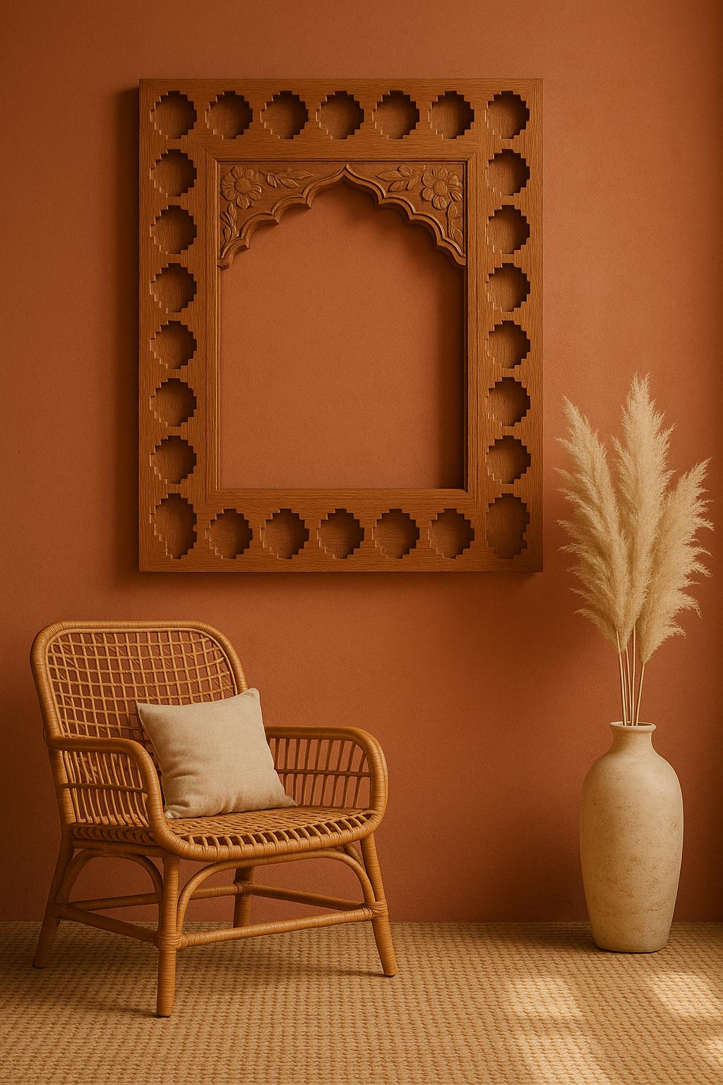 Hand Carved Wooden Frame