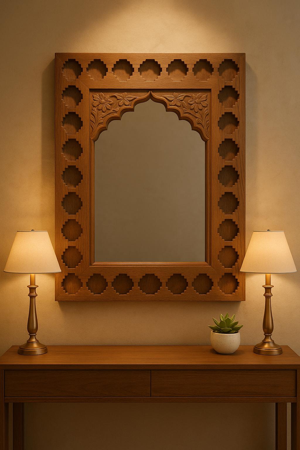 Hand Carved Wooden Frame